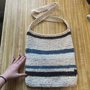 Handmade cotton crochet bag